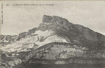 827. La Dent du Nivolet (1553 m) vue de Chambéry / Auguste et Ernest Pittier. Annecy Pittier, phot-édit. 1899-1922