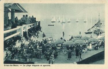 Evian La plage élégante et sportive. [1920]