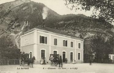 Cluses La gare. [1900]