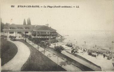 Evian La plage. [1920]