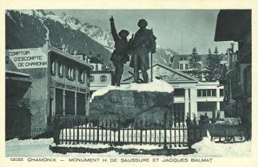 Chamonix Monument H. de Saussure et Jacques Balmat. [1920]