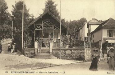 Rives sous Thonon Gare du Funiculaire. 1900-1910