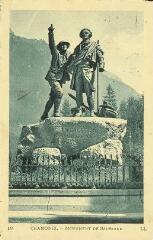 Chamonix Monument de Saussure. [1920]