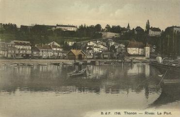 Thonon-les-Bains Rives : le Port. 1900-1910