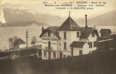 Sevrier Hôtel-restaurant Régina, bord du lac. [1950]