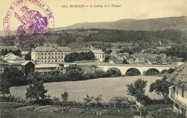 Rumilly Le collège et la viaduc. [1900]