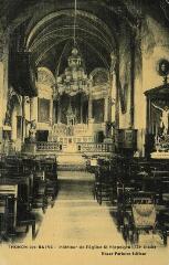 Thonon-les-Bains Intérieur de L'église Saint-Hippolyte (XIIe siècle). 1913