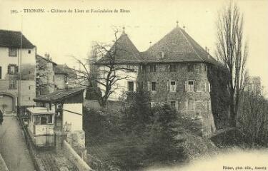 Thonon Château de Livet et Funiculaire de Rives. 1900-1910