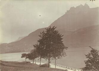 [Route longeant la rive gauche du lac d'Annecy] / [non identifié]. [s.n.], [1910-1911]. [1910]-[1911]