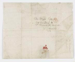 Claude-Louis Berthollet (1748-1822) : lettre rédigée à Arcueil et adressée au citoyen Berlioz, chef d'escadron du 5e Régiment de cavalerie à Versailles (24 fructidor an IX, 11 septembre 1801).