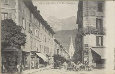 129. La rue Gambetta / Auguste et Ernest Pittier. Annecy Pittier, phot-édit. 1899-1922