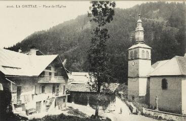 2106. Place de l'Église / Auguste et Ernest Pittier. Annecy Pittier, phot-édit. 1899-1922