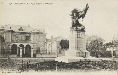 436. Place de la Sous-Préfecture / Auguste et Ernest Pittier. Annecy Pittier, phot-édit. 1899-1922