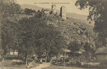 110. Ruines de Chantemerle / Auguste et Ernest Pittier. Annecy Pittier, phot-édit. 1899-1922