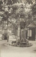 [Fontaine sur la place de l'hôtel de ville] / Auguste et Ernest Pittier. Annecy Pittier, phot-édit. 1899-1922