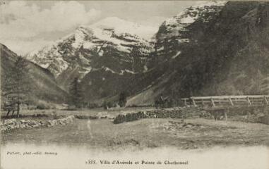1355. Villa d'Avérole et Pointe de Charbonnel / Auguste et Ernest Pittier. Annecy Pittier, phot-édit. 1899-1922
