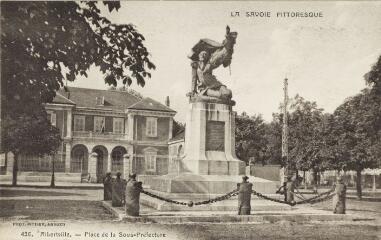436. Place de la Sous-Préfecture / Auguste et Ernest Pittier. Annecy Pittier, phot-édit. 1899-1922 La Savoie pittoresque