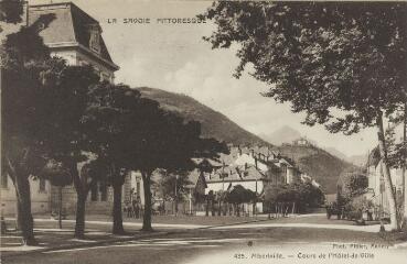 435. Cours de l'Hôtel-de-Ville / Auguste et Ernest Pittier. Annecy Pittier, phot-édit. 1899-1922