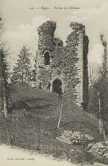 720. Ruines du Château / Auguste et Ernest Pittier. Annecy Pittier, phot-édit. 1899-1922