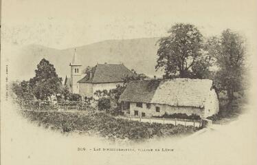 309. Lac d'Aiguebelette, Village de Lépin / Auguste et Ernest Pittier. Annecy Pittier, phot-édit. 1899-1922
