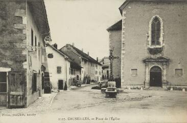 1527. Place de l'Église / Auguste et Ernest Pittier. Annecy Pittier, phot-édit. 1899-1922