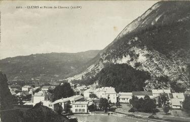 2081. Cluses et Pointe de Chevran (1228 m) / Auguste et Ernest Pittier. Annecy Pittier, phot-édit. 1899-1922