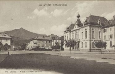 116. Place de l'Hôtel-de-Ville / Auguste et Ernest Pittier. Annecy Pittier, phot-édit. 1899-1922 La Savoie pittoresque