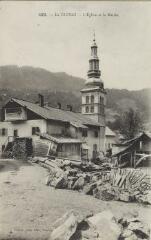 1303. L'Église et la Mairie / Auguste et Ernest Pittier. Annecy Pittier, phot-édit. 1899-1922