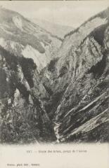1012. Route des Arves, gorge de l'Arvan / Auguste et Ernest Pittier. Annecy Pittier, phot-édit. 1899-1922