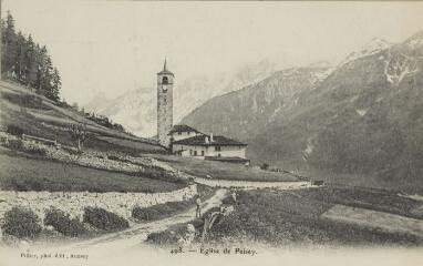 498. Église de Peisey / Auguste et Ernest Pittier. Annecy Pittier, phot-édit. 1899-1922