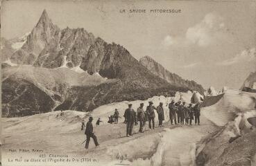 493. La Mer de Glace et l'Aiguille du Dru (3754 m) / Auguste et Ernest Pittier. Annecy Pittier, phot-édit. 1899-1922 La Savoie pittoresque