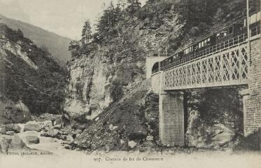 907. Chemin de fer de Chamonix / Auguste et Ernest Pittier. Annecy Pittier, phot-édit. 1899-1922