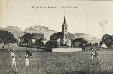 2114. Église de Sevrier (Lac d'Annecy) / Auguste et Ernest Pittier. Annecy Pittier, phot-édit. 1899-1922