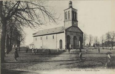 119. Place de l'Eglise / Auguste et Ernest Pittier. Annecy Pittier, phot-édit. 1899-1922