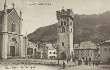 135. Place de l'Eglise / Auguste et Ernest Pittier. Annecy Pittier, phot-édit. 1899-1922 La Savoie pittoresque