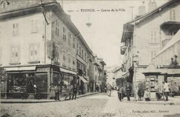 1901. Centre de la Ville / Auguste et Ernest Pittier. Annecy Pittier, phot-édit. 1899-1922