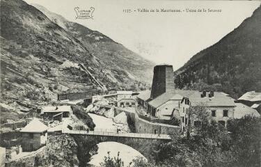 1557. Vallée de la Maurienne. Usine de la Saussaz / [E. Reynaud]. Chambéry E. Reynaud, édit. 1900-1922