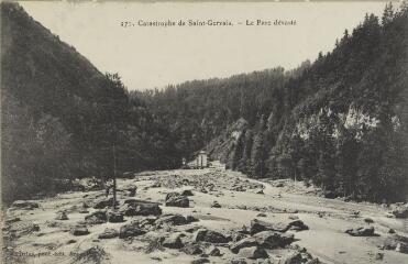 271. Catastrophe de Saint-Gervais. Le Parc dévasté / Auguste et Ernest Pittier. Annecy Pittier, phot-édit. 1899-1922