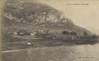 413. Veyrier, vu du Lac / Auguste et Ernest Pittier. Annecy Pittier, phot-édit. 1899-1922