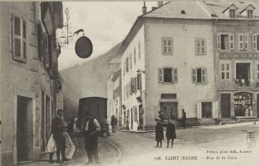 798. Rue de la Gare / Auguste et Ernest Pittier. Annecy Pittier, phot-édit. 1899-1922