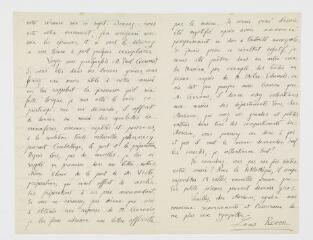 Louis Revon, conservateur du musée d'Annecy : cinq lettres autographes (10 janvier et 13 février 1863, 12 janvier 1867, 15 mars 1872, 23 septembre 1878).