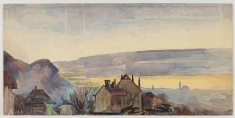 Annecy vue de la Prairie / Colette Richarme. 1932