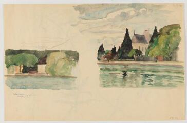 Annecy, Bords du lac / Colette Richarme. 1930