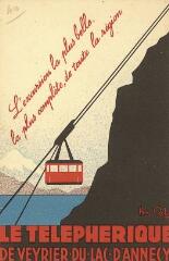 Le téléphérique de Veyrier-du-Lac d'Annecy. [1930]