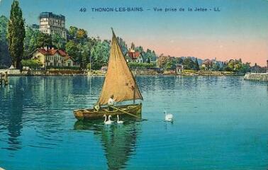 Thonon-les-Bains Vue prise de la Jetée. 1928
