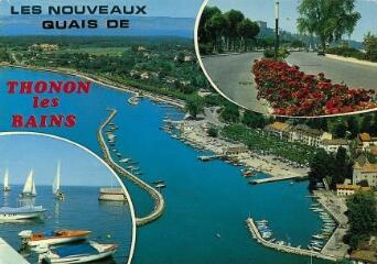 Thonon-les-Bains (Haute-Savoie) Le port et les quais du Léman. [1980]