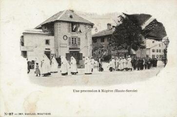 Une procession à Megève. [1900]