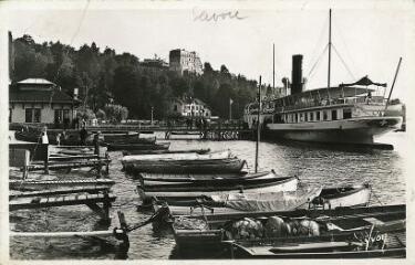 Thonon-les-Bains Le Port et l'arrivée du bateau de Genève. 1920-1930