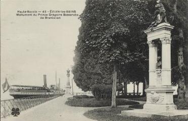 Evian Monument du prince Grégoire Bassaraba de Brancovan. [1920]