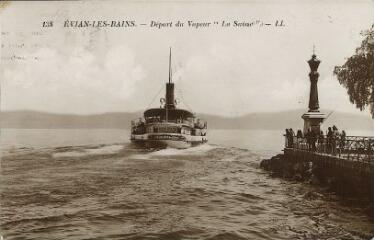 Evian Départ du Vapeur "La Suisse". 1922-1927